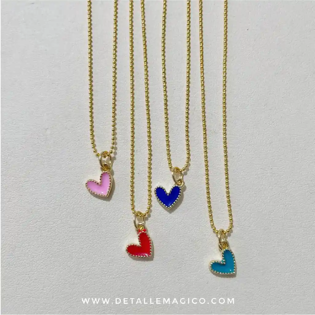 Cadena | Corazon Mini - Resina