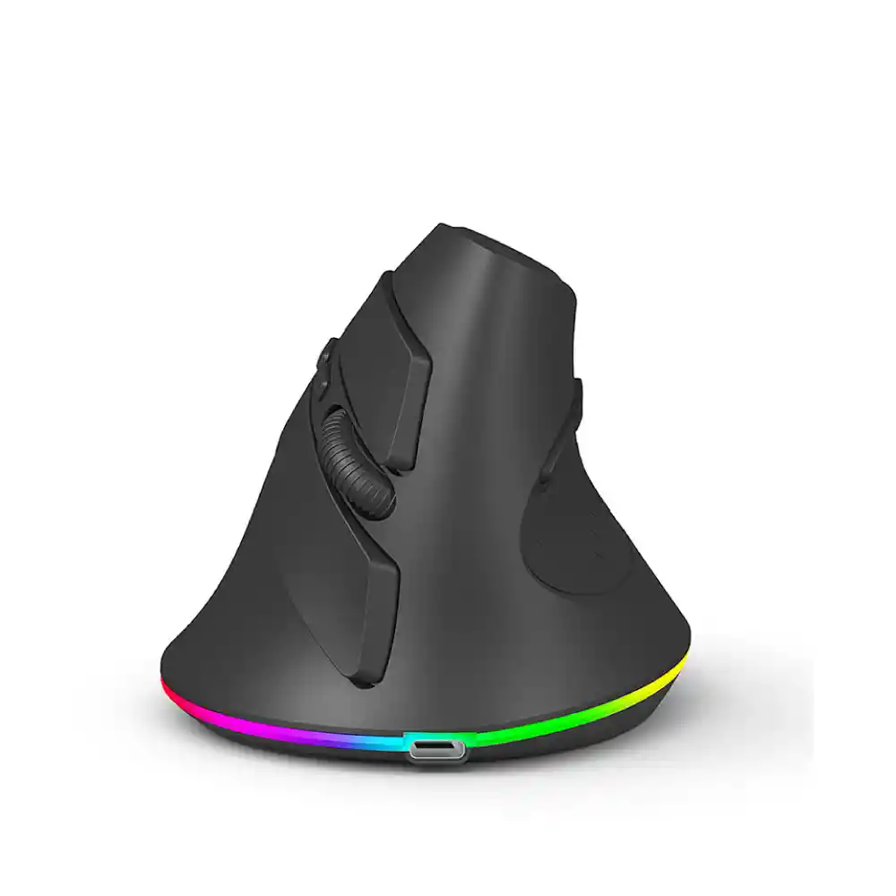 Mouse Bluetooth Vertical Ergonómico Inalámbrico Rgb