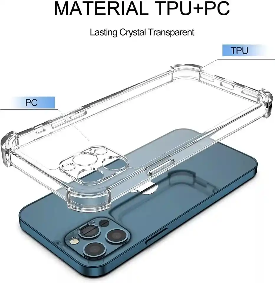 Estuche Para Iphone 13 Pro Space Transparente Antigolpe Rígido