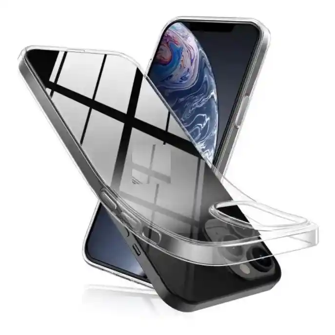 Estuche Para Iphone 12 Pro Max Space Transparente Antigolpe Rígido