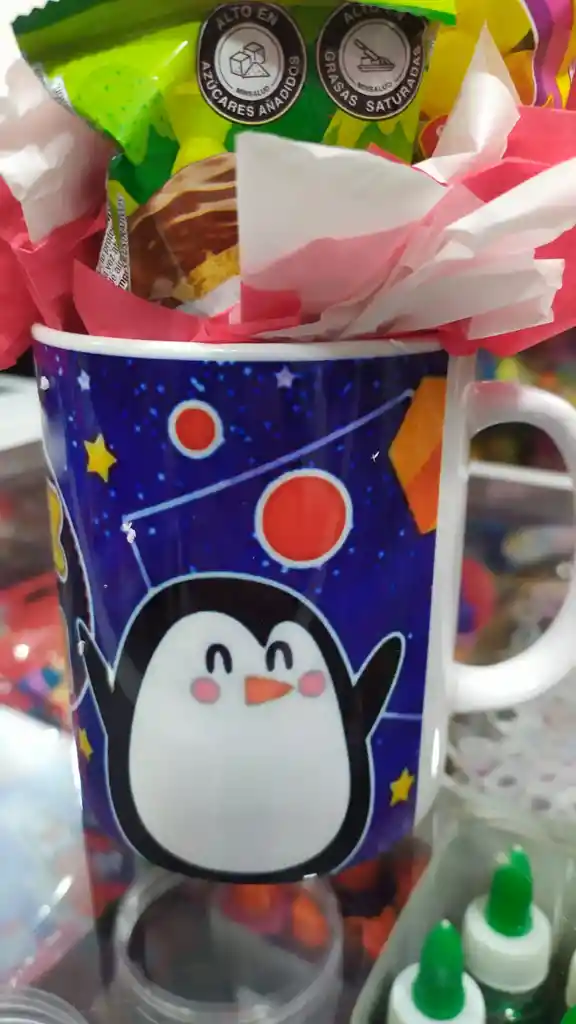 Detalle De Amor Y Amistad De Mug De Feliz Día Con Globo De Estrella