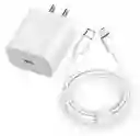 Cargador 20w Carga Rapida Apple+ Cable Para Iphone
