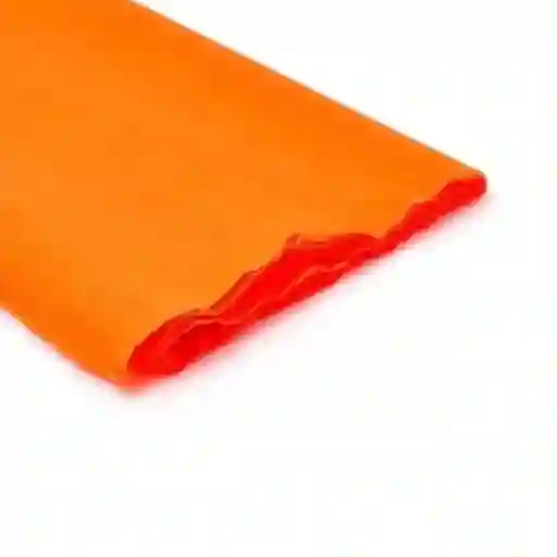 Papel Crepe Naranja X Pliego