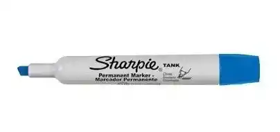 Caja De Marcador Sharpie Tank Permanente X12 Unds Surtido (negro, Rojo, Azul Y Verde) Punta Biselada