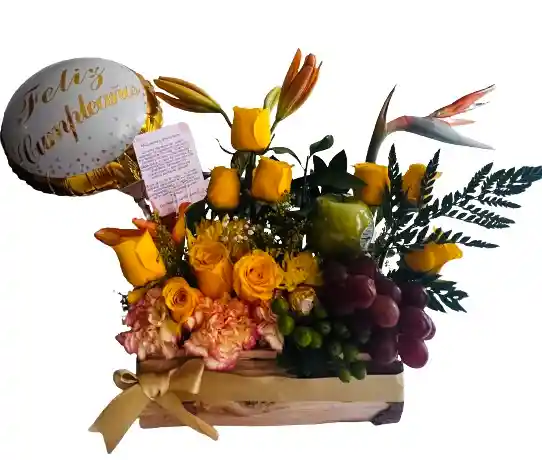 Arreglo Floral Con Frutas