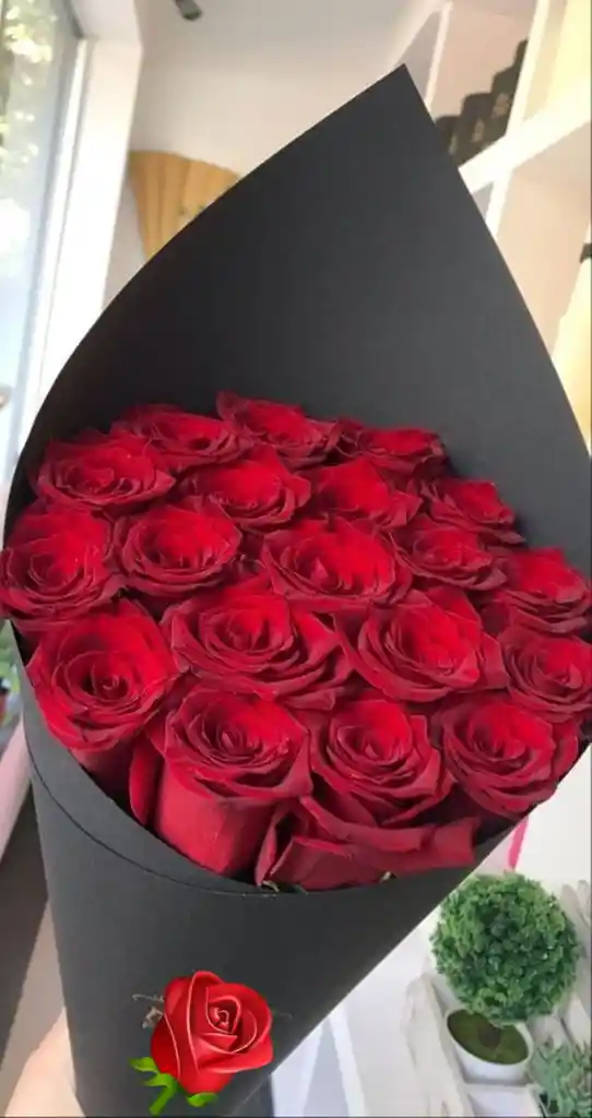 Bouqet De 20 Rosas, Para Cumpleaños, Aniversario, Feliz Día