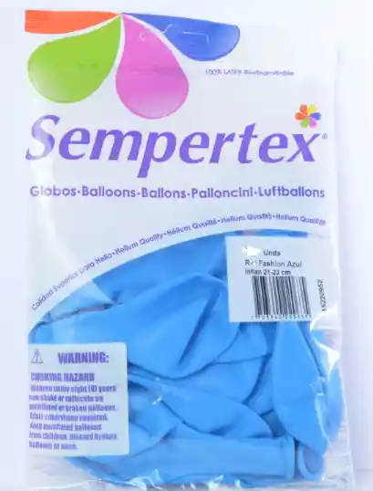 Globo Bombas R-5 Fashion Azul X50un Sempertex