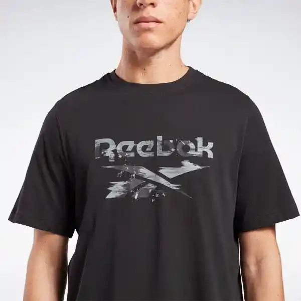 Reebok Camiseta Identity Camo Hombre Negro Talla XS 100065320