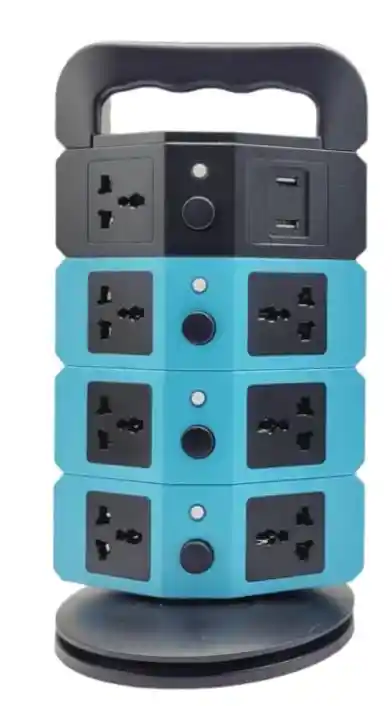 Torre Multitoma Corriente 4 Niveles Usb X 12 Tomas 2500w