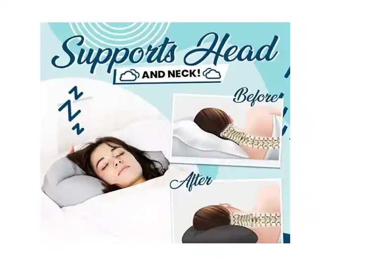 Almohada Ergonómica Relajante Para Cuello Tipo Nube