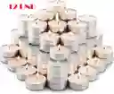 12 Velas Te Velitas Leña Fogata Chimenea Asado Bbq Romantica Decorativas Ritual Baño Tina Pebetero