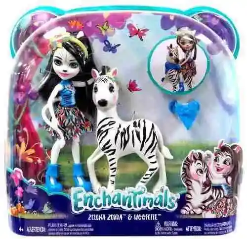 Enchantimals Zelena Zebra Doll Hoofette Figure