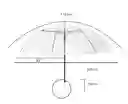 Paraguas Sombrilla Ulises Semiautomático Personal Transparenté