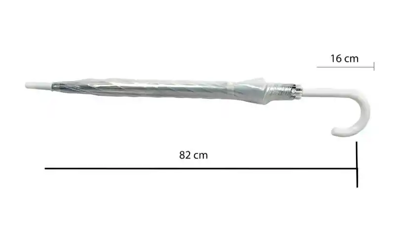 Paraguas Sombrilla Ulises Semiautomático Personal Transparenté