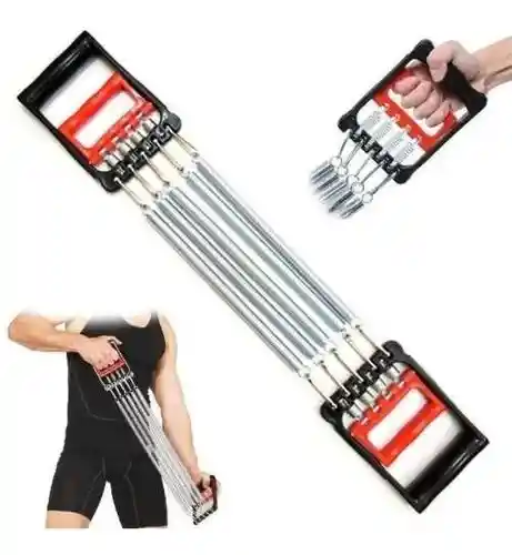 Extensor Pecho Brazos 5 Resortes Fitness