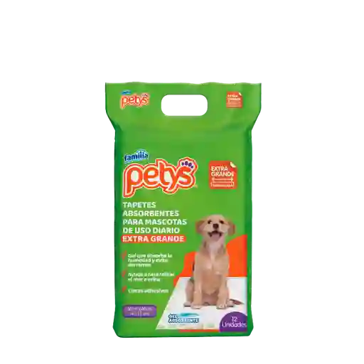 Tapetes Para Perro Absorbentes Petys Extra Grande X 12 Uds