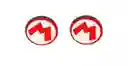 Combo Estuche Diseño Mario Rojo + 2 Grips + Vidrio Compatible Con Switch Oled