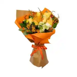 Bouquet De Flores Naranjas