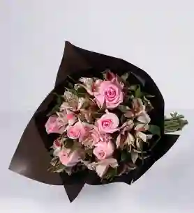 Bouquet Astromelias Deluxe Rosadas