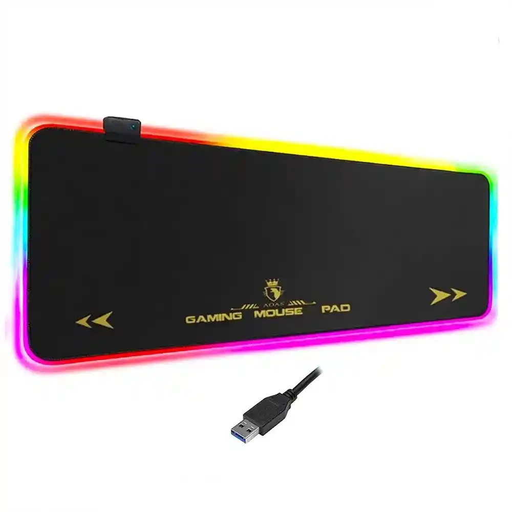 Pad Mouse Gamer Rgb Alfombra Gamer Retroiluminado