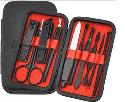 Kit De Manicure Con Estuche De Lujo, Que Incluye Corta Uñas Y 10 Accesorios