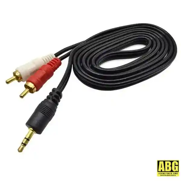 Cable 2 A 1 - Rca A Cable Auxiliar De Sonido 3.5mm