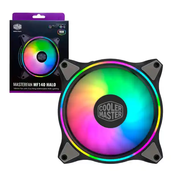 Ventilador Coolermaster Masterfan Mf140 Halo Argb