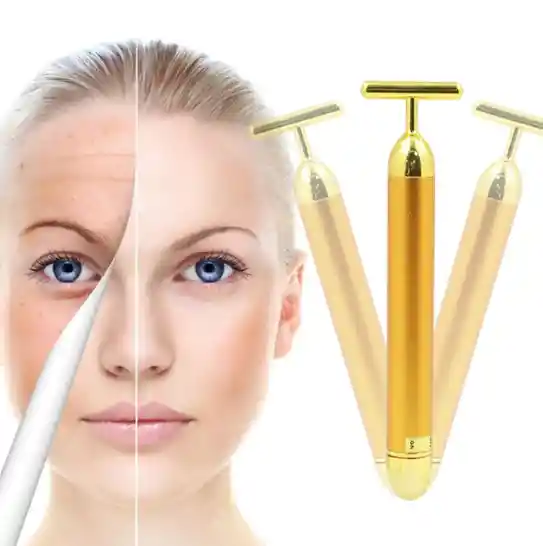 Masajeador Electrico Facial Antiedad Antiarrugas Gold