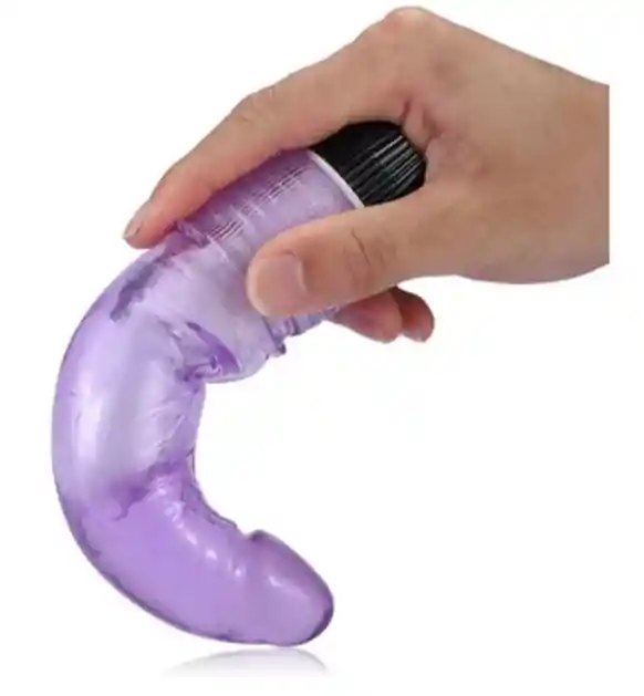 Sweet Party Vibrador Consolador Piel Pene Venoso Flexible 20cms