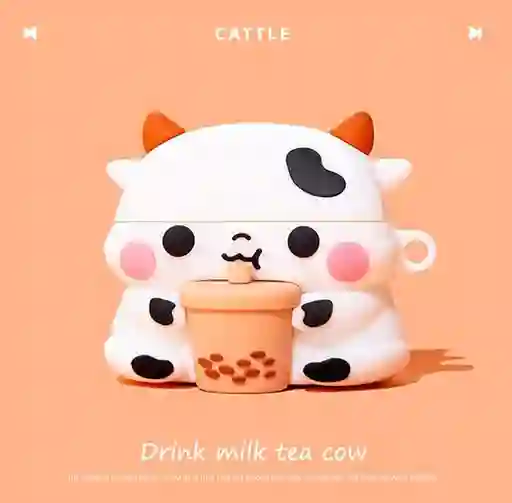 Funda Protector Audífonos Airpods Pro 2 Apple Vaca Cute