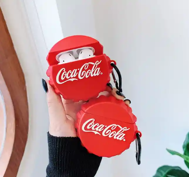 Funda Protector Audífonos Airpods Pro 2 Apple Coca Cola