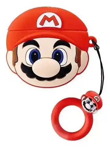 Funda Protector Forro Audífonos Airpods Pro 2 Apple Mario Bross