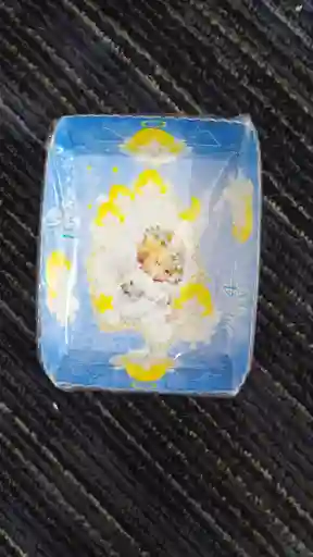 Platos X 12 Und Para Fiesta De Bautizo Niño Con Vestido Blanco