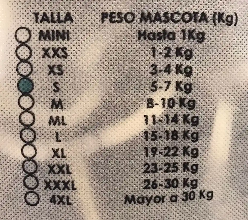 Faja Para Mascotas De 5 A 7gtalla S