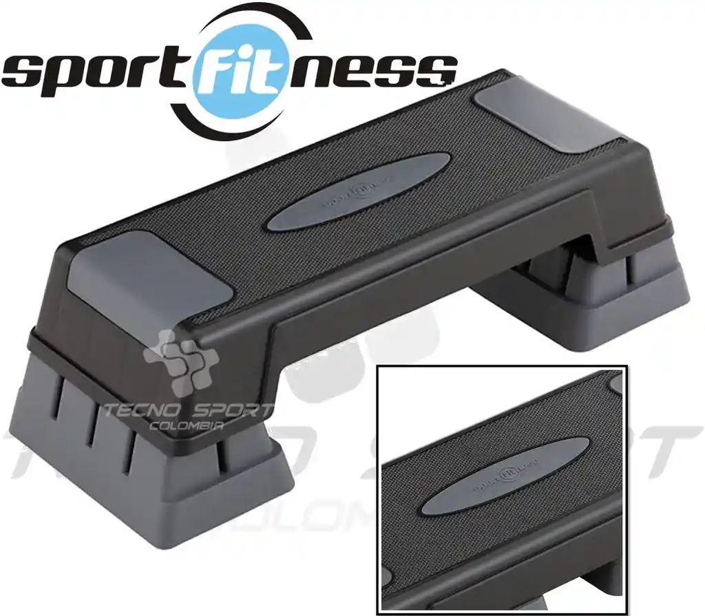 Banco Step 3 Niveles Modulos 3 Alturas Escalon Sport Fitness