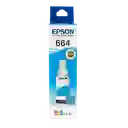 Botella De Tinta Epson T664 Cyan Original