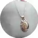 Cadena Mas Dije Virgen Guadalupe Lamina Oro Y Plata Ley 925