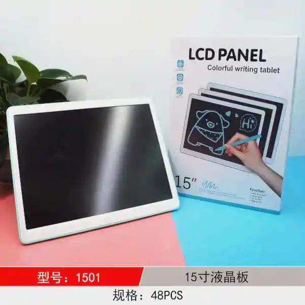 Tableta Lcd Digital Pantalla De 15 Pulgadas, Escritura, Aprendizaje Y Dibujo Para Niños
