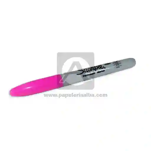 Marcador Marfil Permanente Punta Fina Fucsia