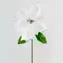 Flor Navideña Poinsetia 70cm Montefiori Blanco