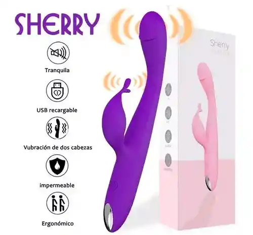 Vibrador Consolador Punto G Juguete Recargable Sherry