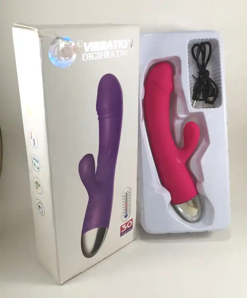 Vibrador Consolador Punto G Juguete Recargable Digiheatnc Efecto Caliente 45 Grados