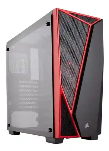 Caja Corsair Spec 04 Negra-rojo