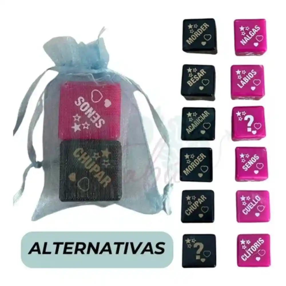 Kit Esposas Bdsm + Dados Eróticos + Aceite Comestible Sexo Oral.