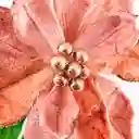 Flor Navideña Poinsetia 70cm Montefiori Rose Gold