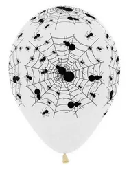 Halloween Bomba Globo Biodegradable De Latex Cristal Araña