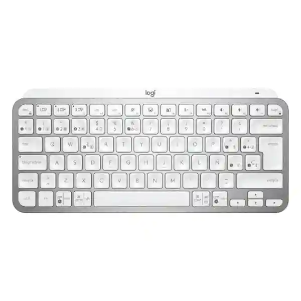 Teclado Bluetooth Logitech Mx Keys Mini Plateado En Español