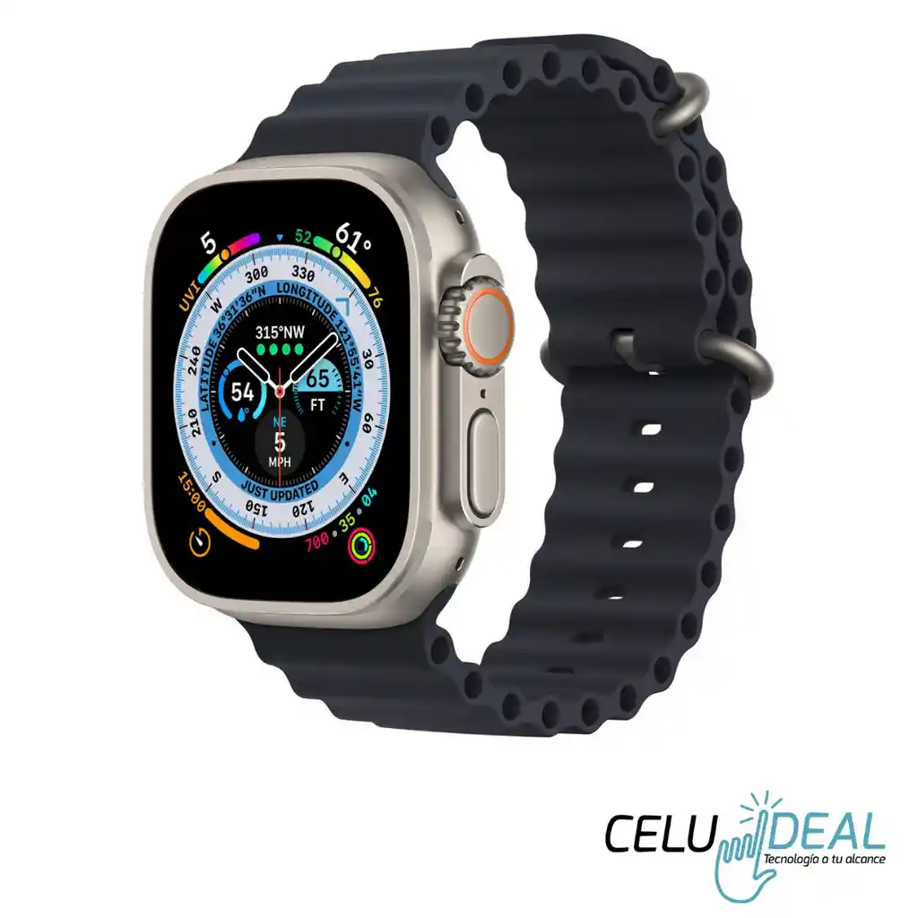 Pulso O Manilla Apple Watch Negro Para 42/44/45/49 Mm