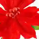 Flor Navideña Poinsetia 70cm Montefiori Rojo