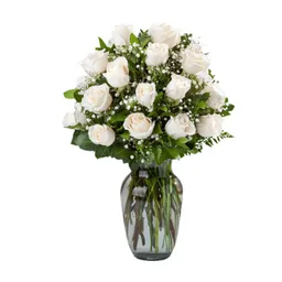 Florero, Arreglo Rosas Blancas